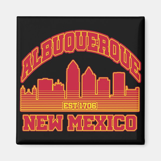 Albuquerque,New mexico Magnet (Framsidan)