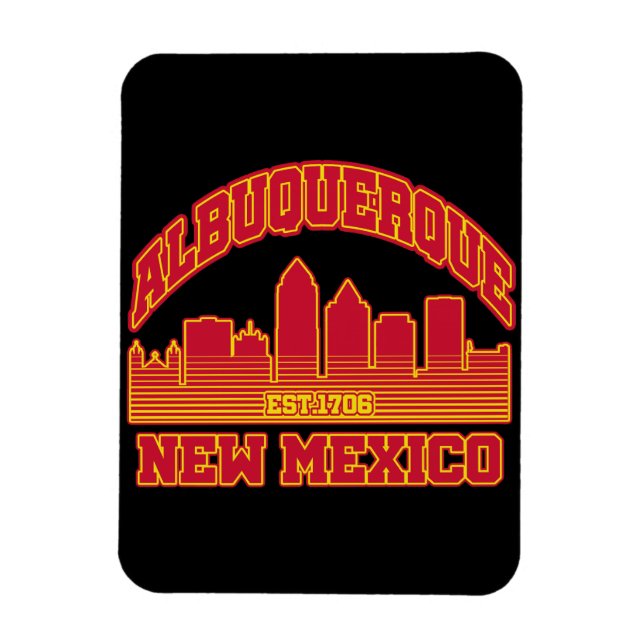 Albuquerque,New mexico Magnet (Vertikal)