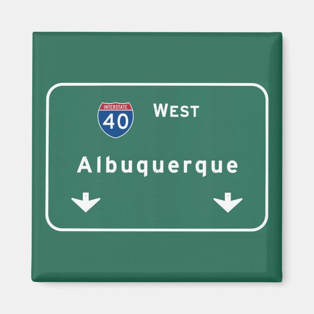 Albuquerque New mexico nm Interstate Highway: Magnet (Framsidan)