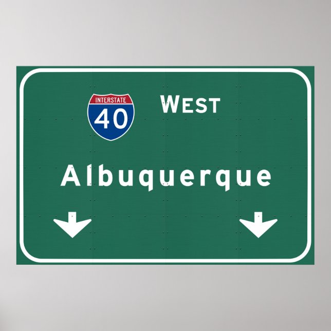 Albuquerque New mexico nm Interstate Highway: Poster (Framsidan)