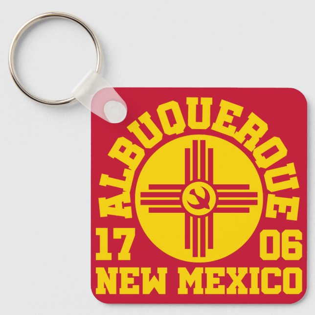 Albuquerque,New mexico Nyckelring (Framsida)