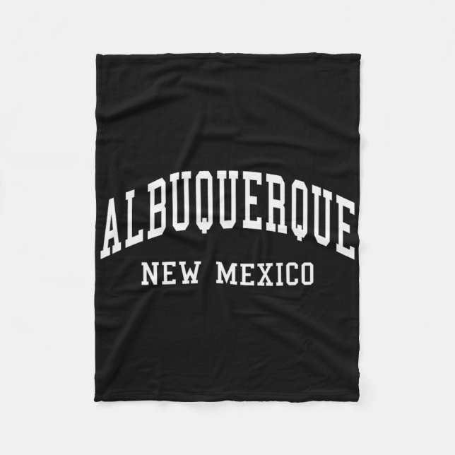 Albuquerque - New Mexico - Retrospektiv design - K Fleecefilt (Framsidan)