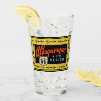 Albuquerque, New mexico Route 66 Pint Glass Glaskopp