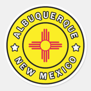 Albuquerque New mexico Runt Klistermärke