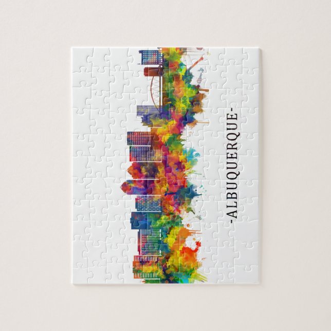 Albuquerque New mexico Skyline Pussel (Vertikal)