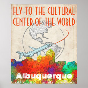 Albuquerque New mexico Skyline-SG Poster