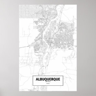 Albuquerque, New mexico (svartvitt) Poster
