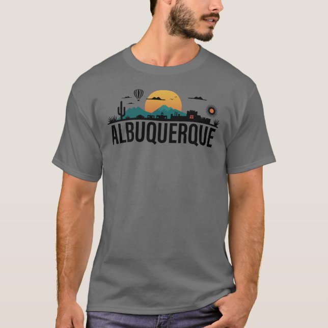 Albuquerque New Mexico T Shirt (Framsida)