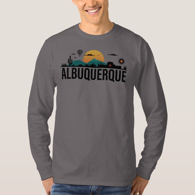 Albuquerque New Mexico T Shirt (Framsida)