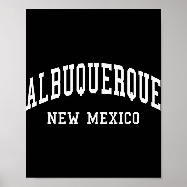 Albuquerque - New Mexico - Throwback Design - Clic Poster (Framsidan)