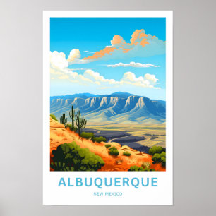 Albuquerque New mexico Travel Skriv ut Poster