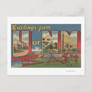 Albuquerque, New mexico-Universiteten i NM Vykort