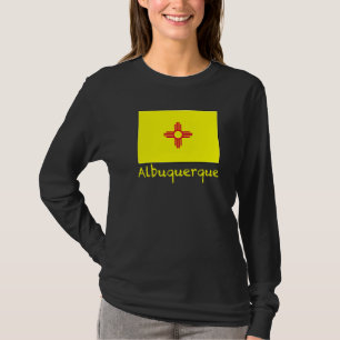 Albuquerque New Mexico Usa Flag Souvenir T Shirt