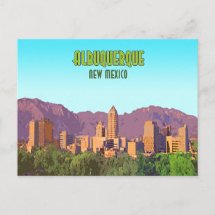 Albuquerque New mexico Vintage Vykort