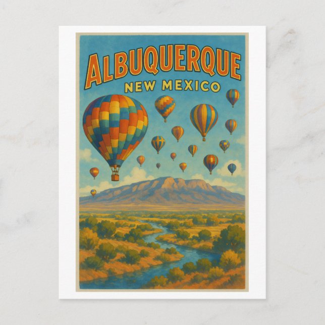 Albuquerque New mexico Vykort (Framsida)