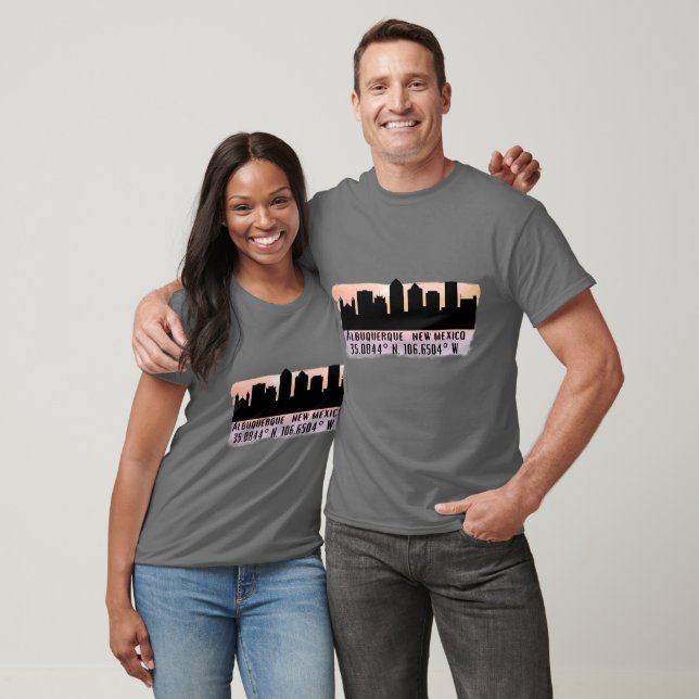 Albuquerque NM City Skyline T Shirt (Unisex)