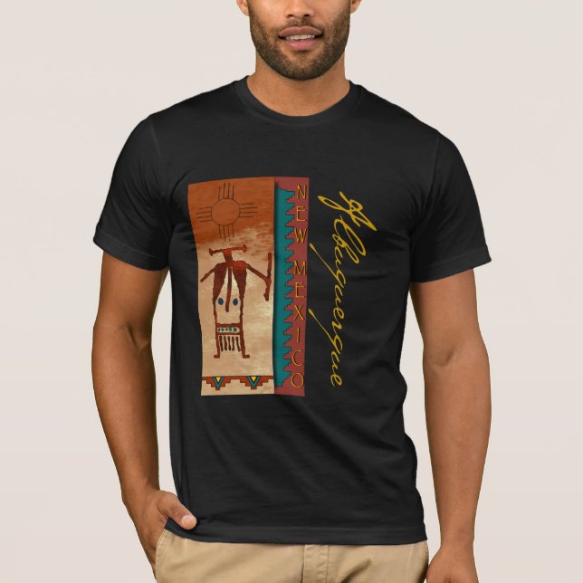 Albuquerque NM Tee Shirt (Framsida)