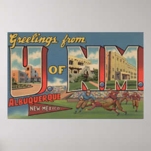 Albuquerque ny - mexico - universiteten av NM Poster