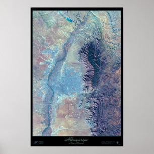 Albuquerque, poster via satellit i New mexico