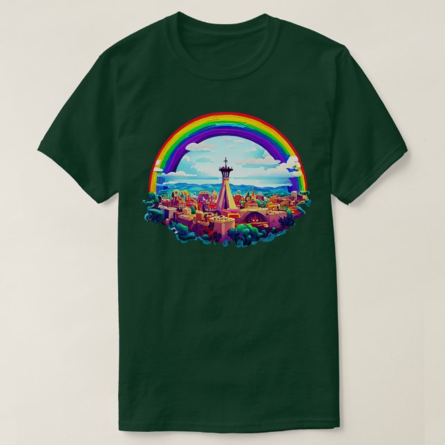 Albuquerque Rainbow T Shirt (Design framsida)