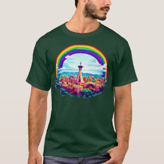 Albuquerque Rainbow T Shirt
