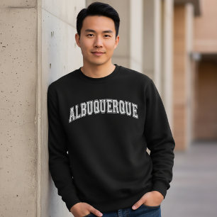 ALBUQUERQUE Universitetstila Tröja Högskola Lång Ärmad Tröja