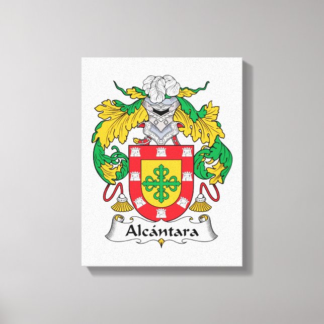 Alcantara Family Crest Canvastryck (Framsida)