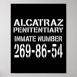 Alcatraz-fängelset Funny Prisoner Costume Hallowee Poster