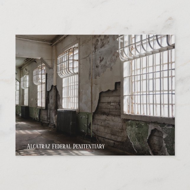 Alcatraz Federal Penitentiary, Sten. Vykort (Framsida)