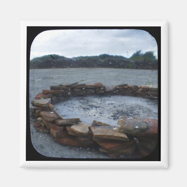 Alcatraz Fire Pit Magnet (Framsidan)