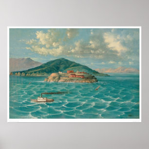Alcatraz i San Francisco Bay (1856A) Poster