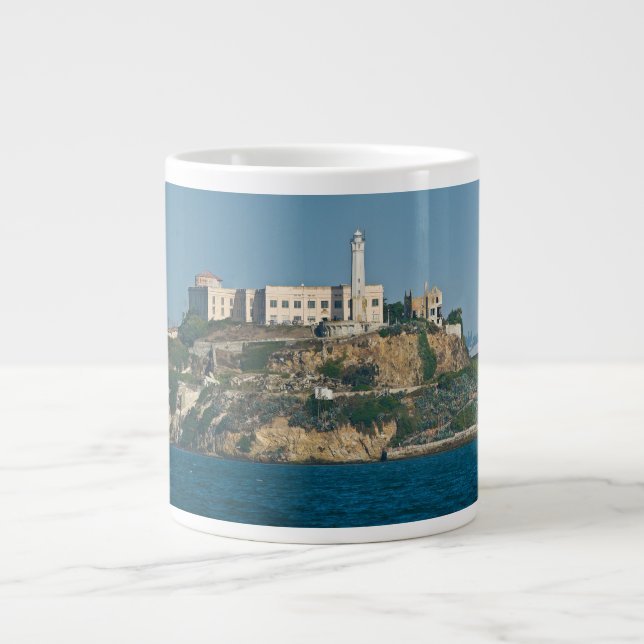 Alcatraz Island fängelse San Francisco Bay Jumbo Mugg (Framsidan)
