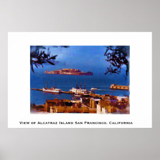 Alcatraz Island San Francisco, Kalifornien Poster