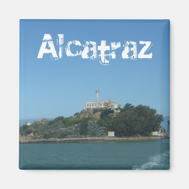 Alcatraz Island San Francisco Photo Magnet-fängels Magnet (Framsidan)