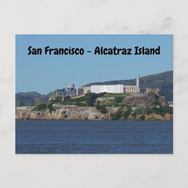 Alcatraz Island - San Francisco Postcard Vykort (Framsida)