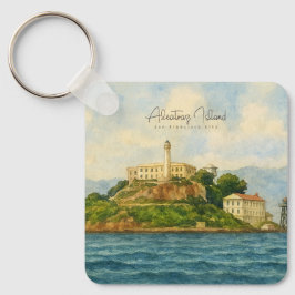 Alcatraz Island – San Francisco Resemål för resenä Nyckelring