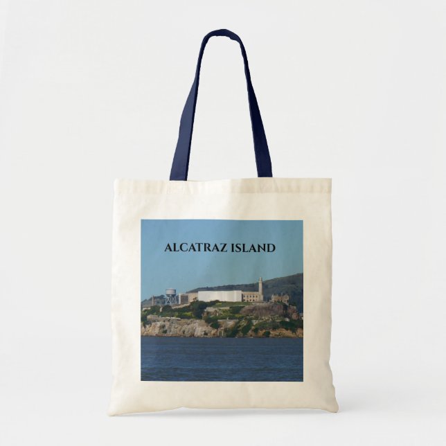 Alcatraz Island - San Francisco Tote Bag Tygkasse (Framsidan)