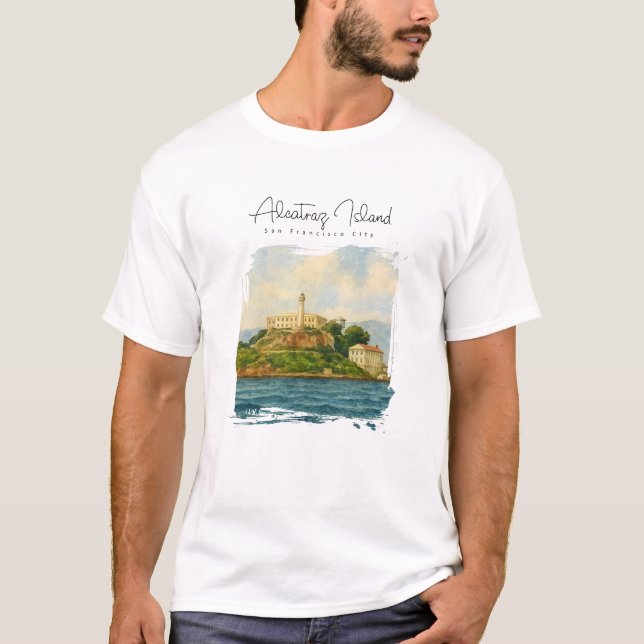 Alcatraz Island – sevärdhet i San Francisco T Shirt (Framsida)