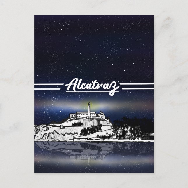Alcatraz Island Vykort (Framsida)