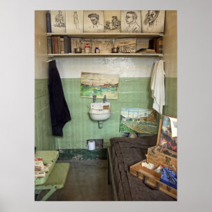 Alcatraz konstnärs cell poster