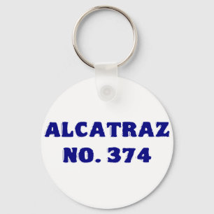 Alcatraz-nr 374 nyckelring