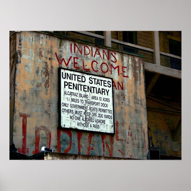ALCATRAZ OCCUPIED POSTER (Framsidan)