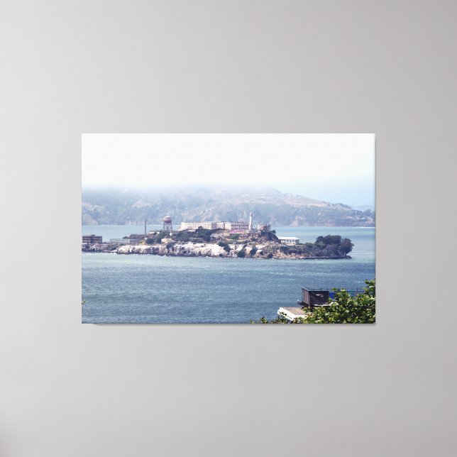 Alcatraz-ön från Bayside Front Canvas Art (Framsida)