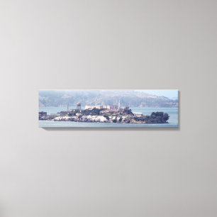 Alcatraz-ön från Bayside Panoramic Canvas