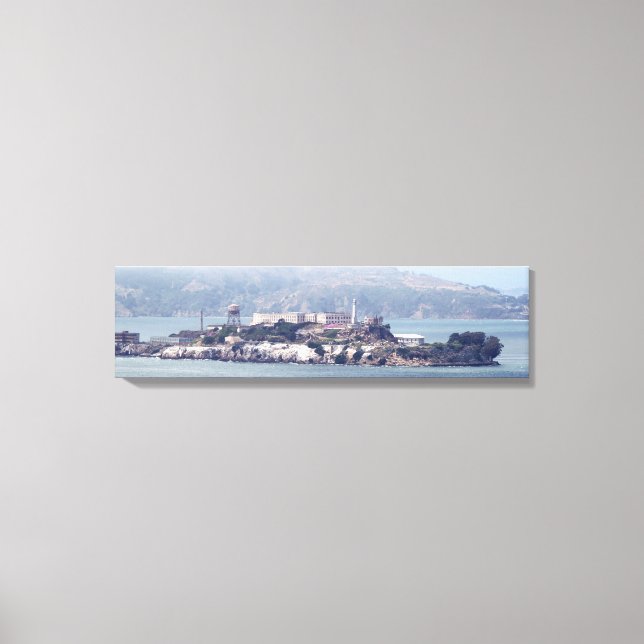 Alcatraz-ön från Bayside Panoramic Canvas (Framsida)