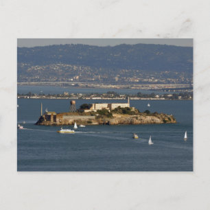 Alcatraz-ön i San Francisco Bay-området Vykort