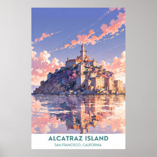 Alcatraz-ön - San Francisco, Kalifornien Poster
