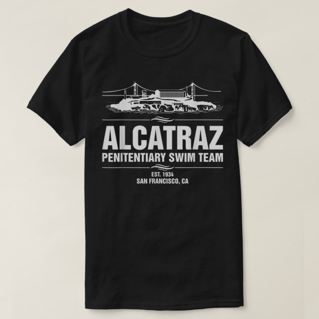 Alcatraz Penitentiary Simma Teamhirt Jail Prisoner T Shirt (Design framsida)