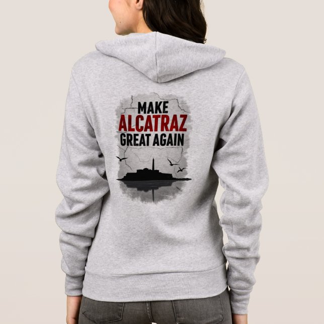 Alcatraz Revival Klubb - Retro Satire T Shirt (Baksida)