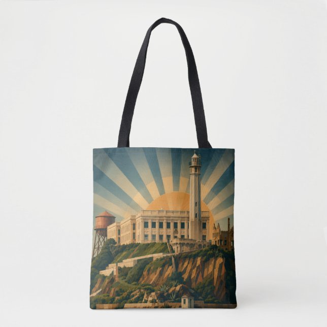 Alcatraz-shoppingväska Tygkasse (Framsida)